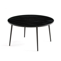 Стол Журнальный с эффектом мрамора ALMA единый размер черный LA REDOUTE INTERIEURS  фото, kupilegko.ru